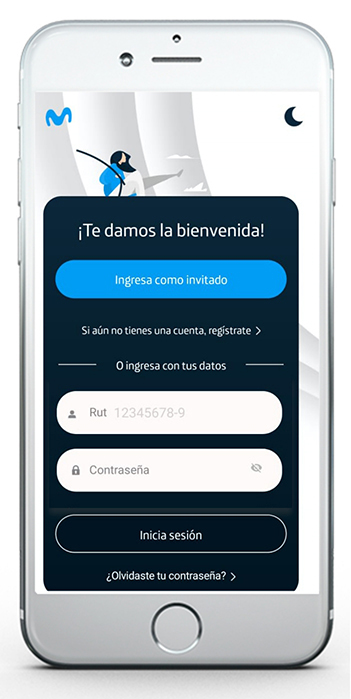 Ingresar App Movistar 1 – Reinicio plan 1